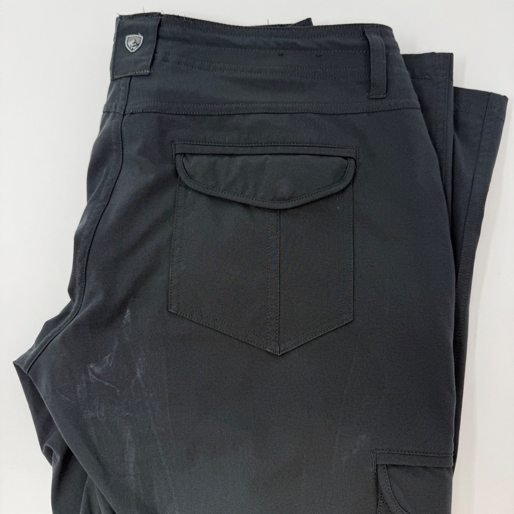 Kuhl Splash Roll-Up Cargo Hiking Pants Women 10 Short Gray Straight Leg FLAW